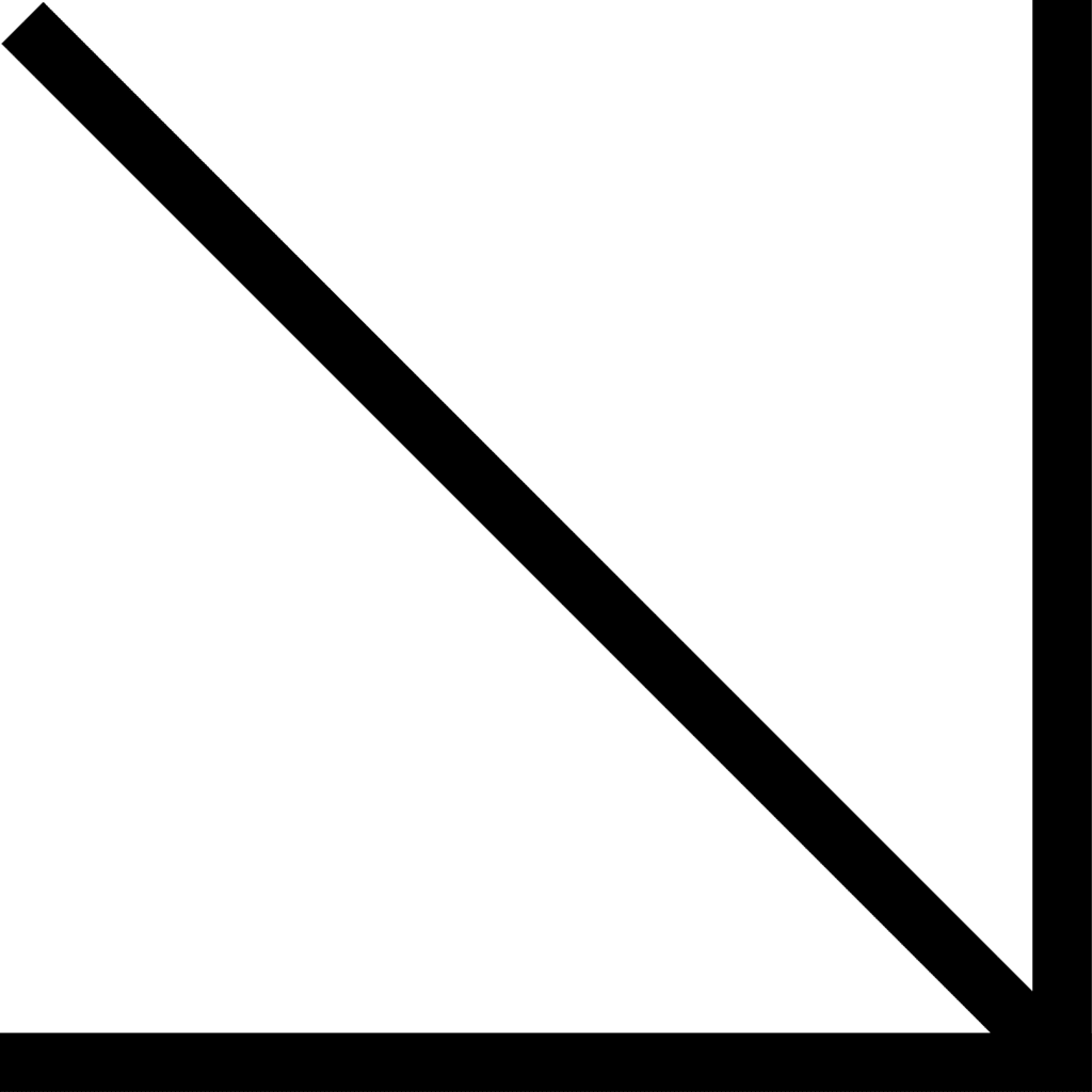 Black arrow down icon